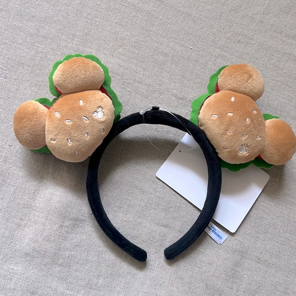 TOKYO DISNEY DISNEYLAND Hamburger Ears Head Band Hat NWT